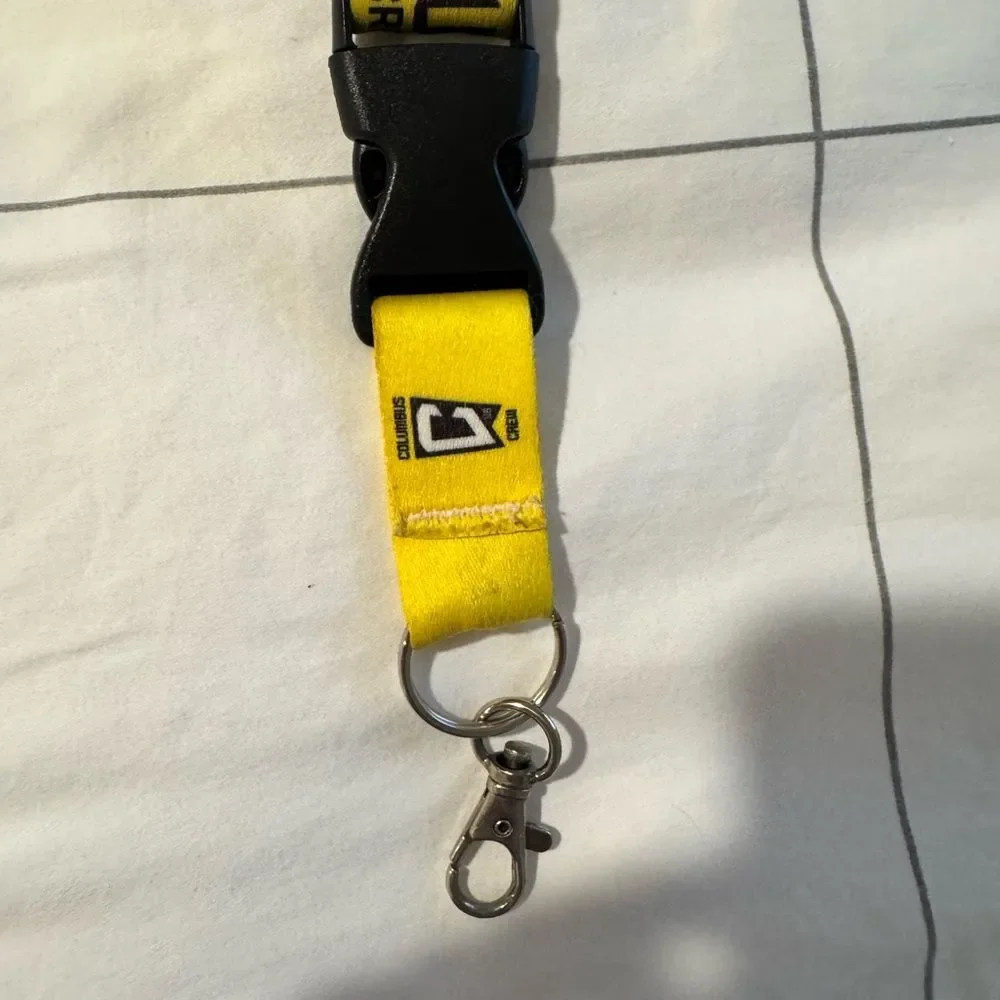 Columbus Crew Black and Yellow Lanyard Key Holder